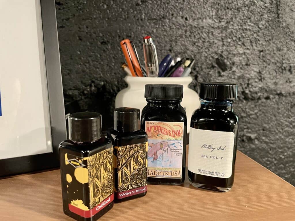 fountain pen bottled ink