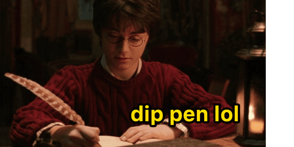 This is what I think of when I hear 'dip pen.'
